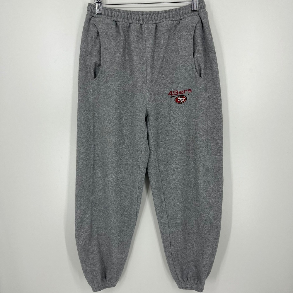 San‎ Francisco 49ers Mens Gray Fleece Sweatpants Active Small NFL Football Vtg